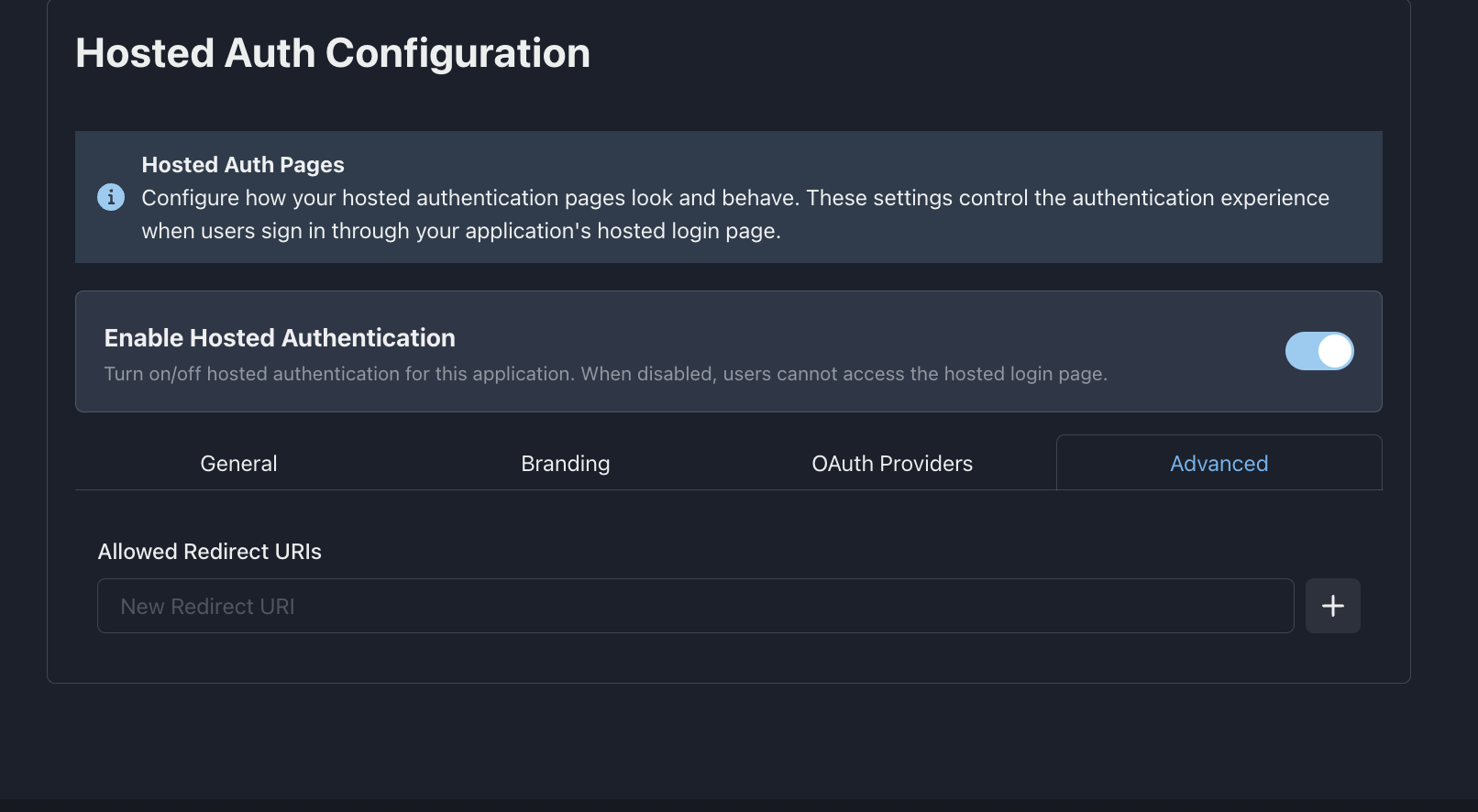 Advanced Configuration